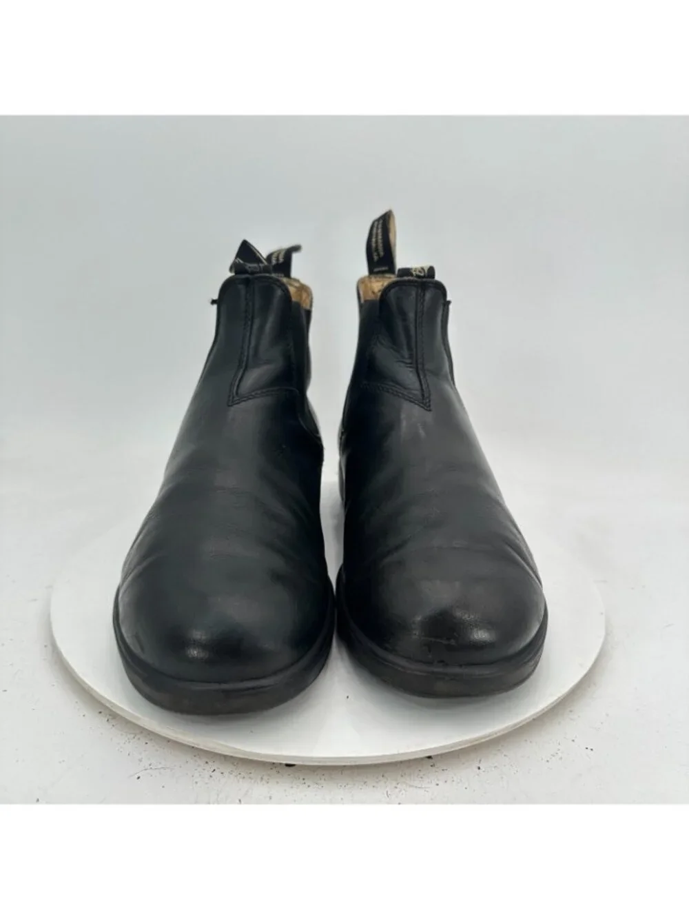 Blundstone Men Size 11 US 12 Black Leather Pull On Side Elastic Chelsea Boot